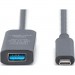 Digitus Дата кабель USB-С Male to USB-A Female 10.0m USB3.2 Gen2 Active 10G Digitus (DA-73113)