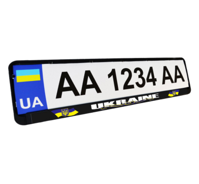 Poputchik Рамка номерного знака Poputchik "UKRAINE" (24-261-IS)