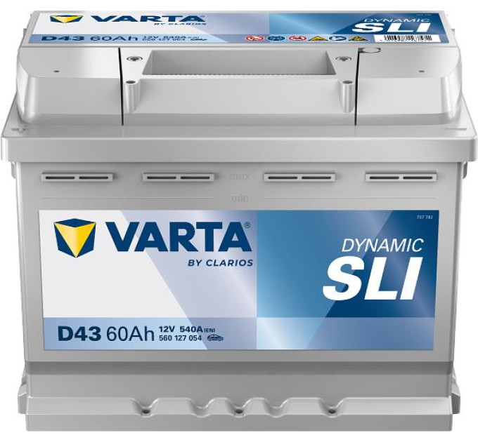 Varta Акумулятор автомобільний Varta 60Аг Blue Dynamic D43 (560127054)