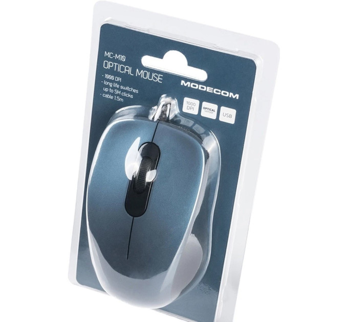 Modecom Мишка Modecom MC-M10S Silent USB Blue (M-MC-M10S-400)