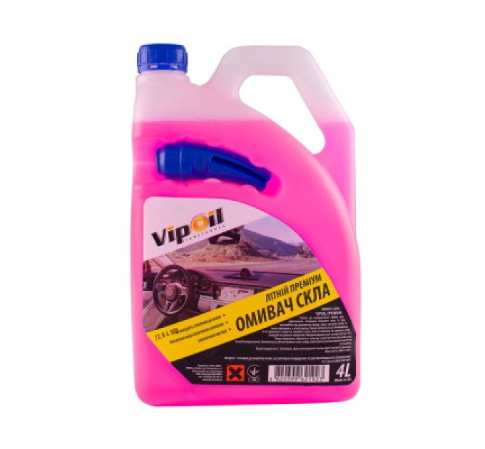 VIPOIL Омивач автомобільний VIPOIL Ейфорія 4л (0359868)