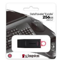 USB флеш накопичувач Kingston 256GB DataTraveler Exodia Black/Pink USB 3.2 (DTX/256GB)