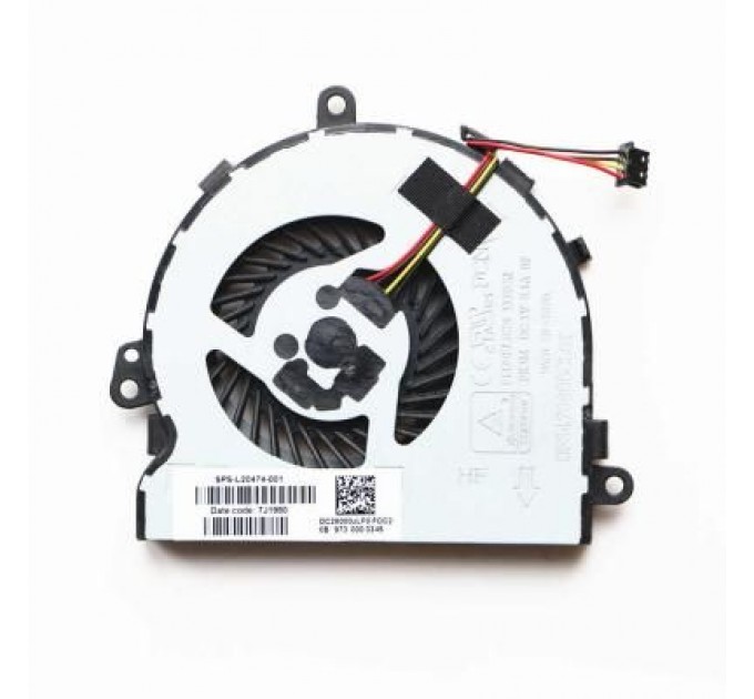HP Вентилятор ноутбука HP Pavilion 15-da/db/dr,250/255 G7,5V,0.4A,4pin (A48429)