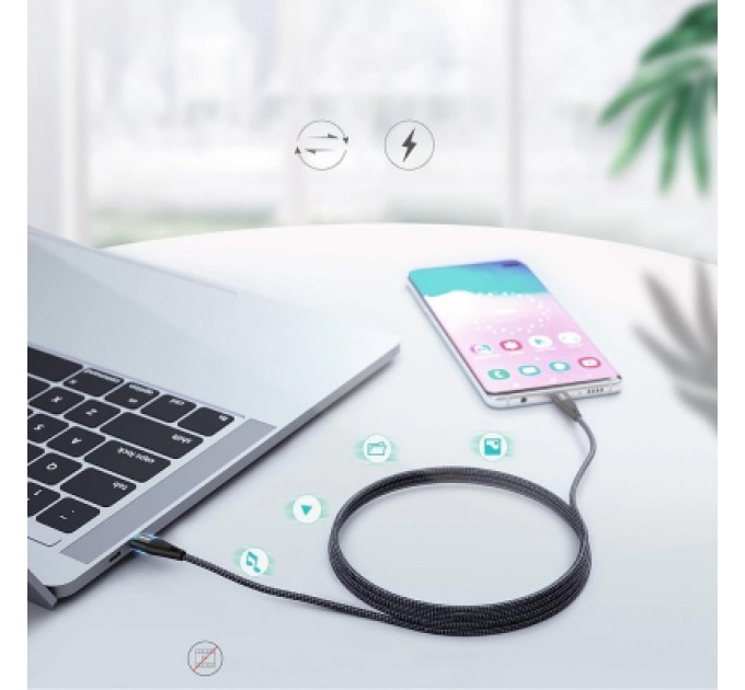 Choetech Дата кабель USB-C to USB-C 1.2m USB 2.0 60W Choetech (XCC-1003)
