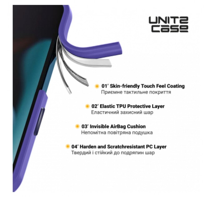 Armorstandart Чохол до мобільного телефона Armorstandart UNIT2 Apple iPhone 14 Lavander (ARM69942)