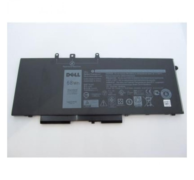 Dell Акумулятор до ноутбука Dell Latitude 5480 GJKNX (long), 68Wh (8500mAh), 4cell, 7.6V, Li- (A47312)