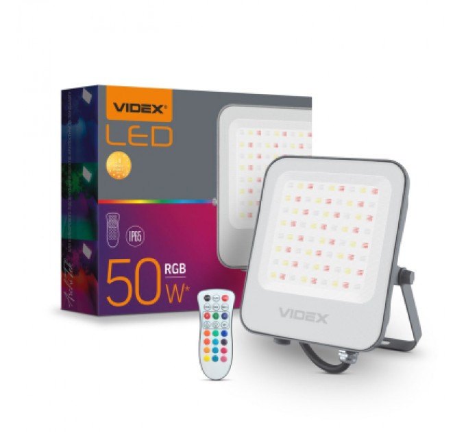 Videx Прожектор Videx LED VIDEX 50W RGB 220V (VL-F3-50-RGB)