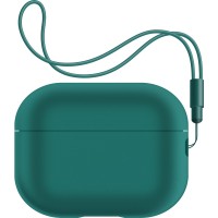 Чохол для навушників Armorstandart Silicone Case with straps для Apple Airpods Pro 2 Dark Green (ARM68612)