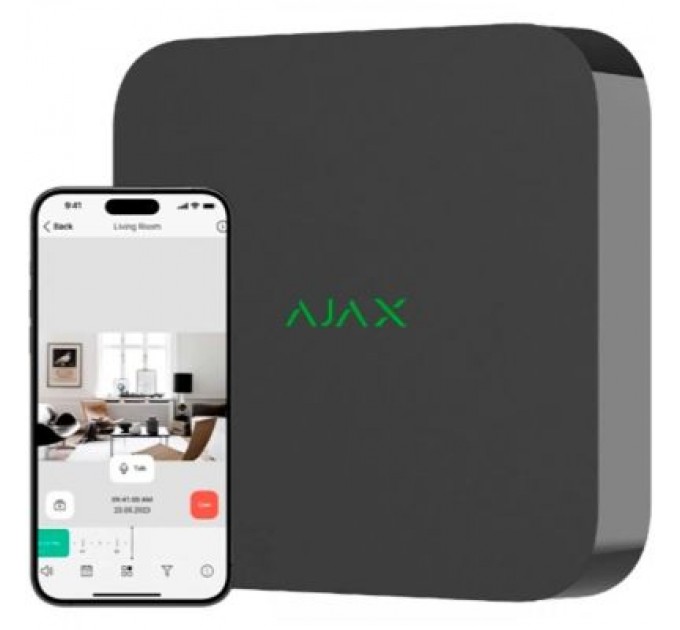 Ajax Реєстратор для відеоспостереження Ajax NVR_8 black