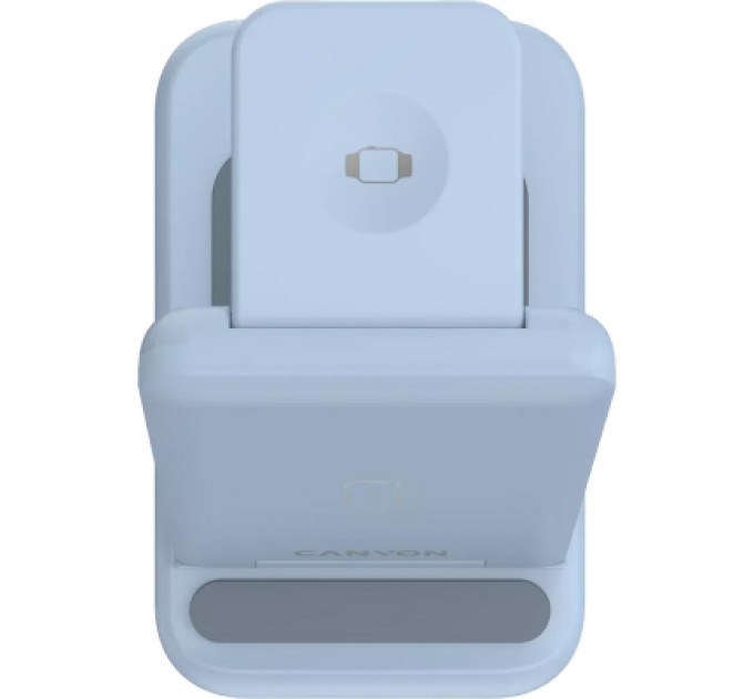 Canyon Зарядний пристрій Canyon WS-304 Foldable 3in1 Wireless charger Blue (CNS-WCS304BL)