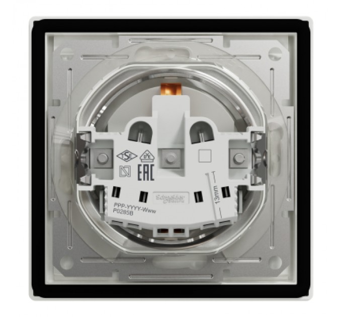 Schneider Electric Розетка Schneider Electric ASFORA з кришкою IP44, біла (EPH3100321)