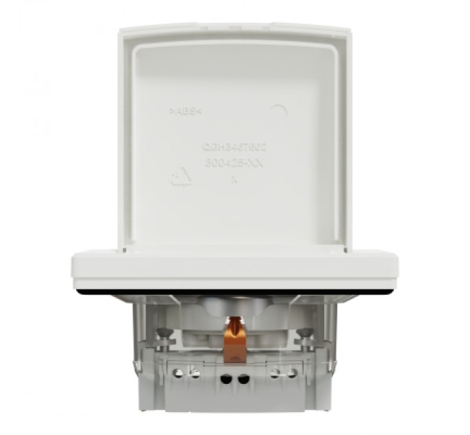 Schneider Electric Розетка Schneider Electric ASFORA з кришкою IP44, біла (EPH3100321)