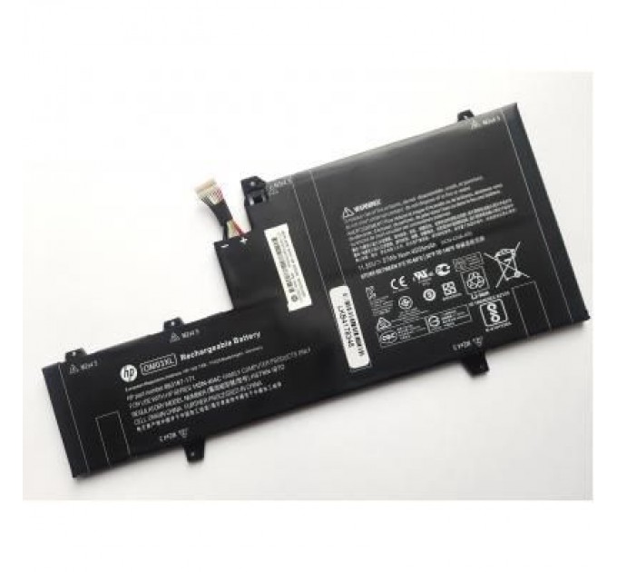 HP Акумулятор до ноутбука HP EliteBook Folio 1030 G2 OM03XL, 57Wh (4935mAh), 3cell, 11 (A47555)