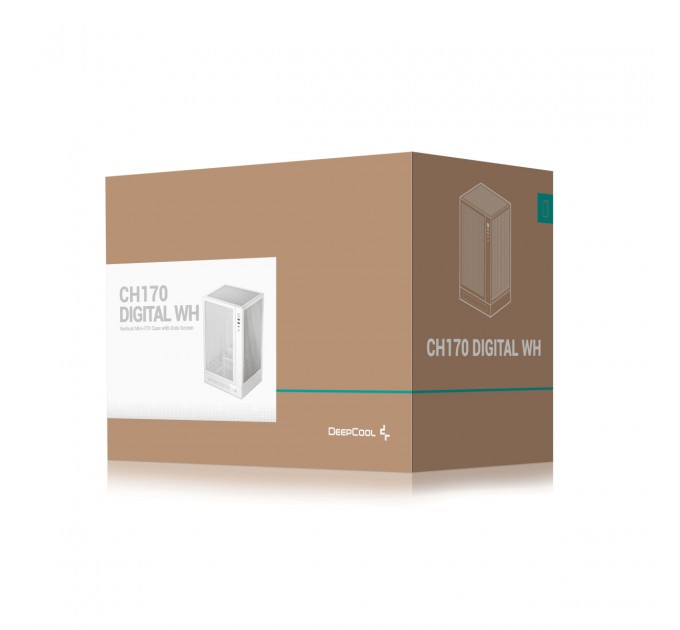 Deepcool Корпус DeepCool CH170 Digital White (R-CH170-WHNPI0D-G-1) без БЖ