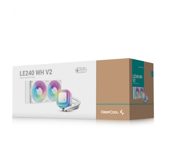 Deepcool Система водяного охолодження DeepCool LE240 WH V2 (R-LE240-WHAMMN-G-2)