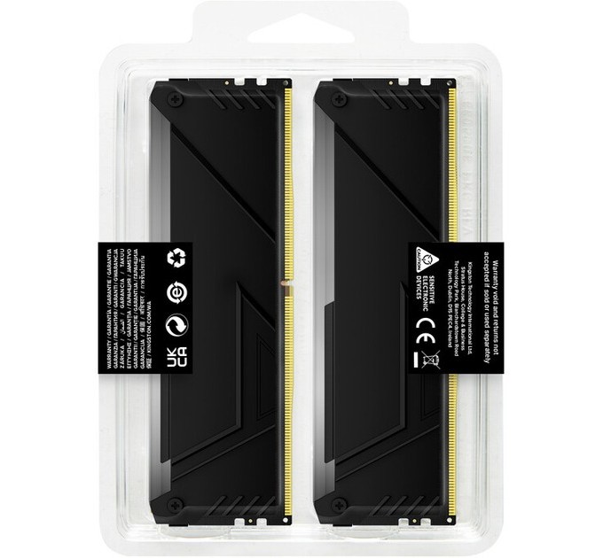 Kingston Модуль пам`яті DDR4 2x8GB/3200 Kingston Fury Beast RGB (KF432C16BB2AK2/16WP)