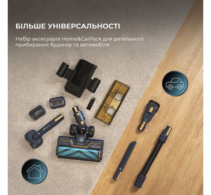 Cecotec Акумуляторний пилосос Cecotec Conga Rockstar 10500 Solar AquaPet Flex (A01_EU01_102551)