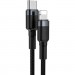 Baseus Дата кабель USB-C to Lightning 1.0m 18W 2.1A Cafule Black-Grey Baseus (CATLKLF-G1)