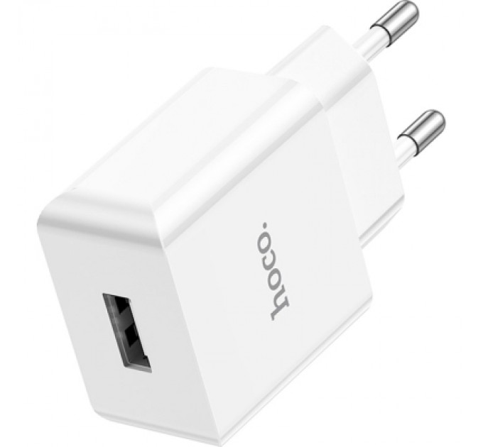 HOCO Зарядний пристрій HOCO C106A Leisure USB 10.5W White (6931474783882)