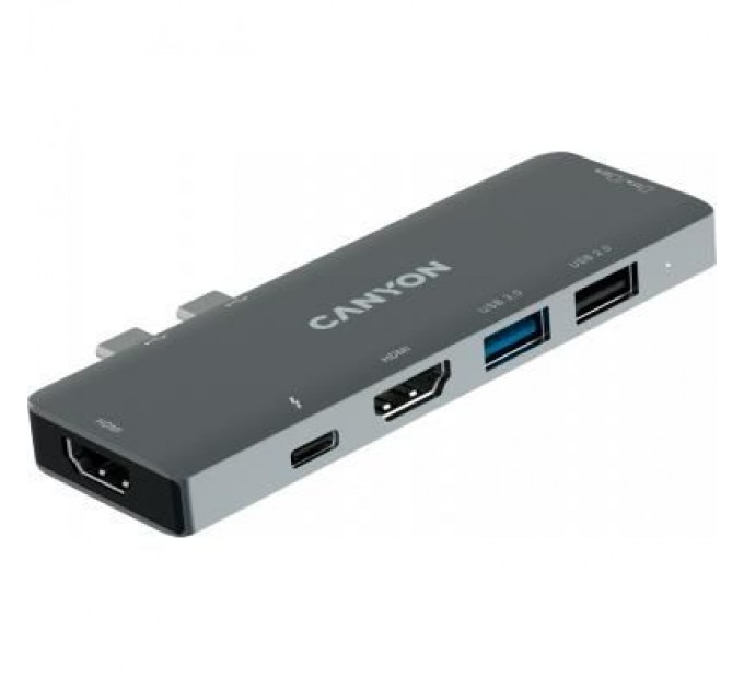 Canyon Порт-реплікатор Canyon 1*Type C PD100W+2*HDMI+1*USB3.0+1*USB2.0+1*SD+1*TF (CNS-TDS05B)