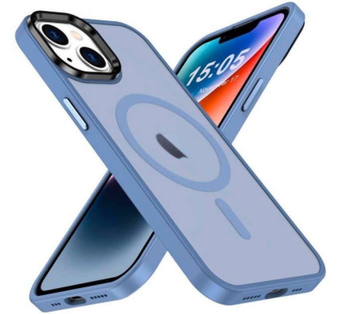 2E Чохол до мобільного телефона 2E Basic Apple iPhone 15 Plus Soft Touch MagSafe Cover Light Blue (2E-IPH-15PRM-OCLS-BL)