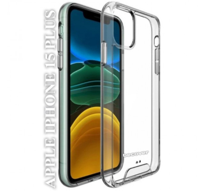 BeCover Чохол до мобільного телефона BeCover Space Case Apple iPhone 15 Plus Transparancy (709937)