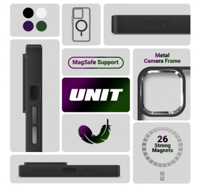 Armorstandart Чохол до мобільного телефона Armorstandart Unit MagSafe Apple iPhone 15 Pro Black (ARM69353)