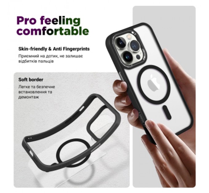 Armorstandart Чохол до мобільного телефона Armorstandart Unit MagSafe Apple iPhone 15 Pro Black (ARM69353)