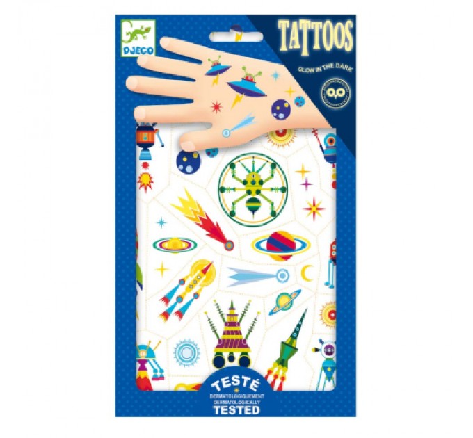 Djeco Набір для творчості Djeco Космос наклейки на тіло (DJ09590)
