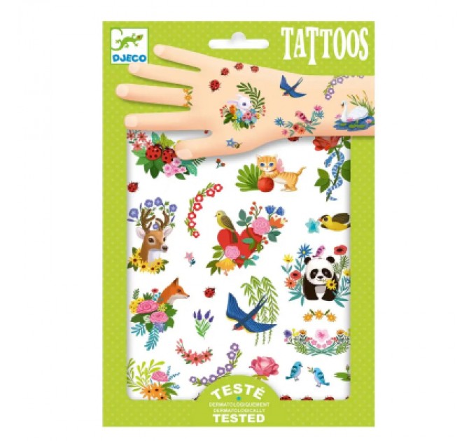 Djeco Набір для творчості Djeco Щаслива весна наклейки на тіло (DJ09591)