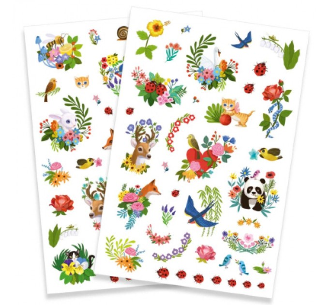 Djeco Набір для творчості Djeco Щаслива весна наклейки на тіло (DJ09591)