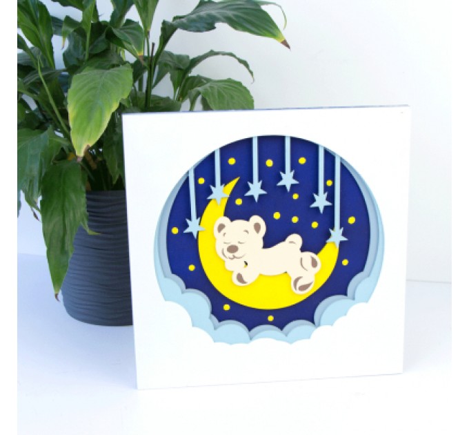 Rosa Набір для творчості Rosa Talent 3D Ведмедик на місяці“ 30 х 30 см (4823098528920)