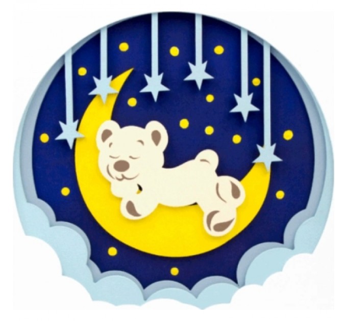 Rosa Набір для творчості Rosa Talent 3D Ведмедик на місяці“ 30 х 30 см (4823098528920)