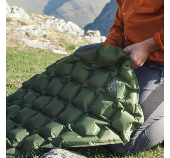 Highlander Туристичний килимок Highlander Nap-Pak Inflatable Sleeping Mat XL 5 cm Olive (AIR073-OG) (930483)
