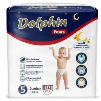 Підгузки Dolphin Dolphin 5 junior 11-25 кг 24 шт (8680131207244) Підгузки Dolphin Dolphin 5 junior 11-25 кг 24 шт (8680131207244)