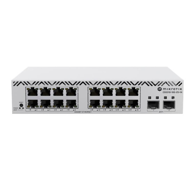 Mikrotik Коммутатор MikroTik CSS318-16G-2S+IN (16x1Gb, 2xSFP+)