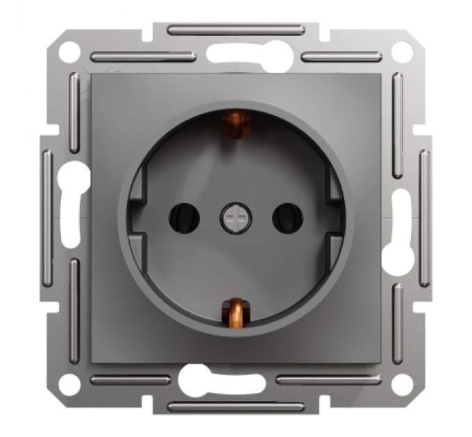 Schneider Electric Розетка Schneider Electric ASFORA  антрацит (EPH2900171)