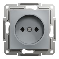 Розетка Schneider Electric ASFORA без заземлення сталь (EPH3000162)