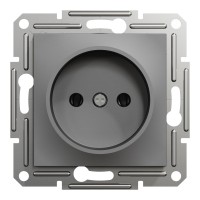 Розетка Schneider Electric ASFORA без заземлення антрацит (EPH3000171)