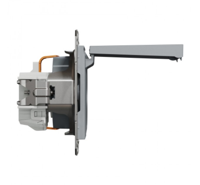 Schneider Electric Розетка Schneider Electric ASFORA з кришкою, сталь (EPH3100162)