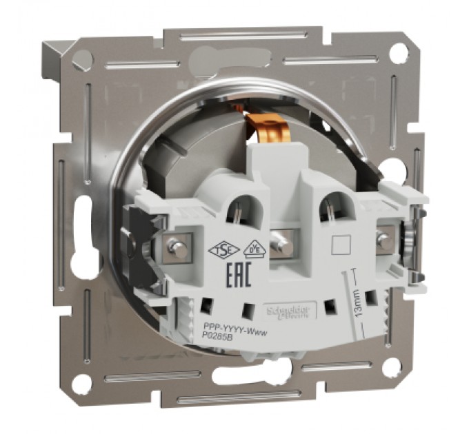 Schneider Electric Розетка Schneider Electric ASFORA з кришкою, бронза (EPH3100169)