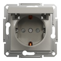 Розетка Schneider Electric ASFORA з кришкою, бронза (EPH3100169)