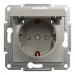 Schneider Electric Розетка Schneider Electric ASFORA з кришкою, бронза (EPH3100169)