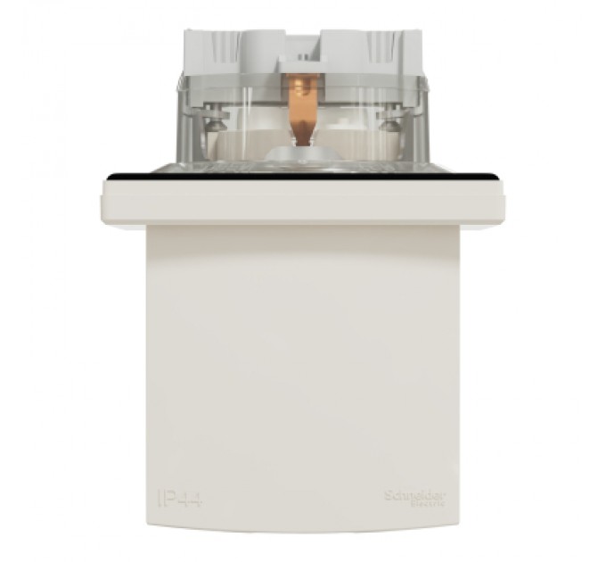 Schneider Electric Розетка Schneider Electric ASFORA з кришкою IP44, крем (EPH3100323)