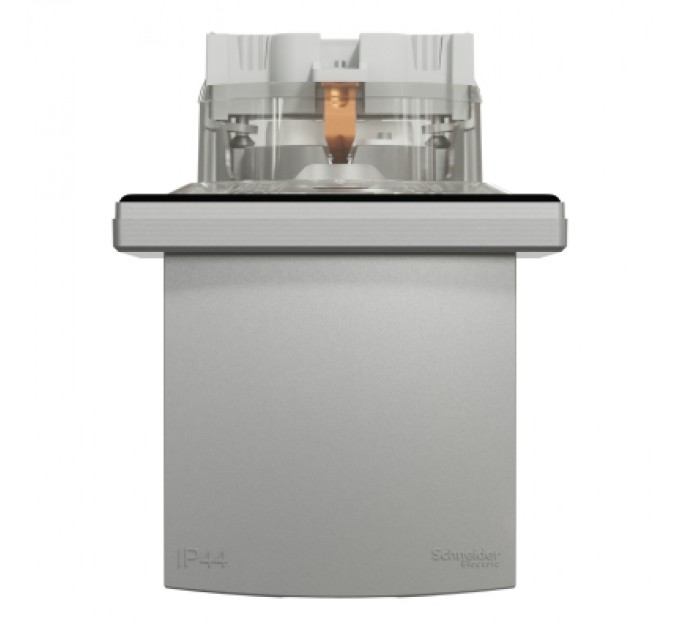 Schneider Electric Розетка Schneider Electric ASFORA з кришкою IP44, алюміній (EPH3100361)