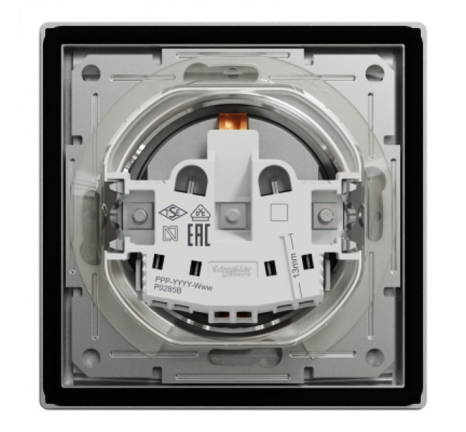 Schneider Electric Розетка Schneider Electric ASFORA з кришкою IP44, алюміній (EPH3100361)