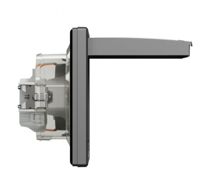 Schneider Electric Розетка Schneider Electric ASFORA з кришкою, IP44, антрацит (EPH3100371)