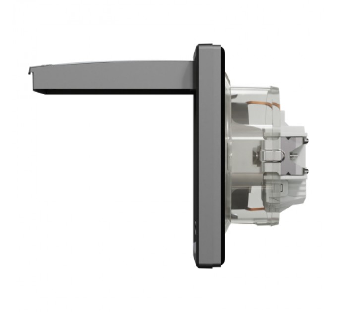 Schneider Electric Розетка Schneider Electric ASFORA з кришкою, IP44, антрацит (EPH3100371)