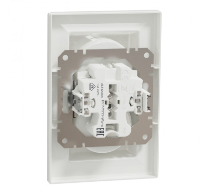 Schneider Electric Розетка Schneider Electric ASFORA без заземлення подвійна біла (EPH9700121)