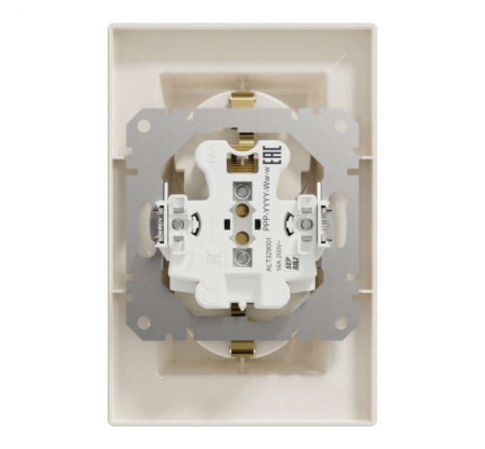 Schneider Electric Розетка Schneider Electric ASFORA із заземленням подвійна крем 16А (EPH9900123)